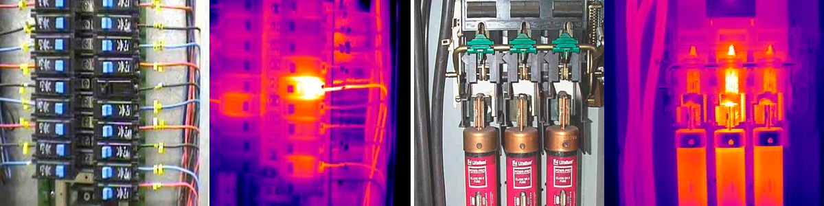 infrared scan can prevent problems. 2 infrared scan samples