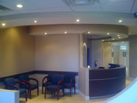 Medical office reception area